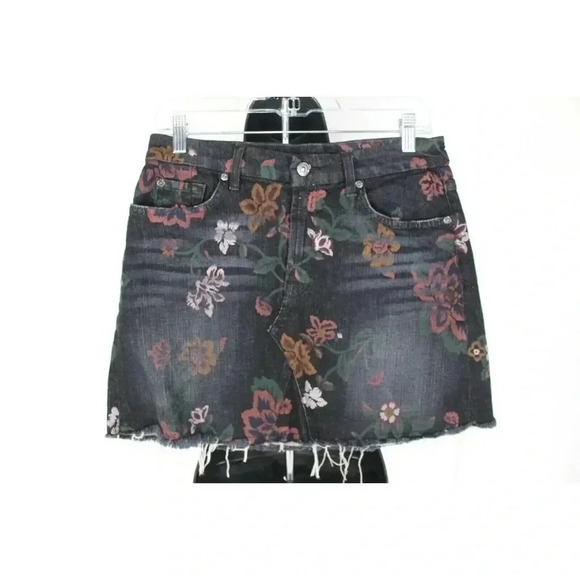 ladies jean 7 for all mankind skirt - Picture 1 of 4